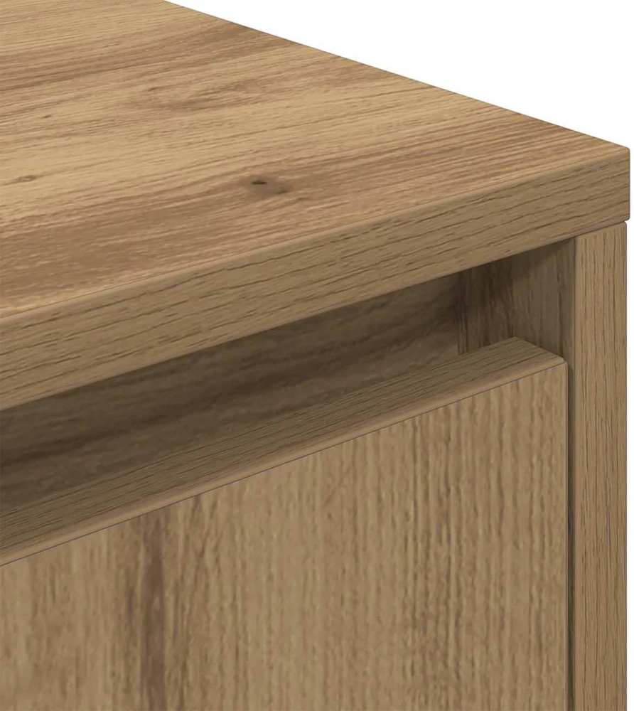 Spintelės prie lovos su LED lemputėmis 2 vnt Artisan Oak