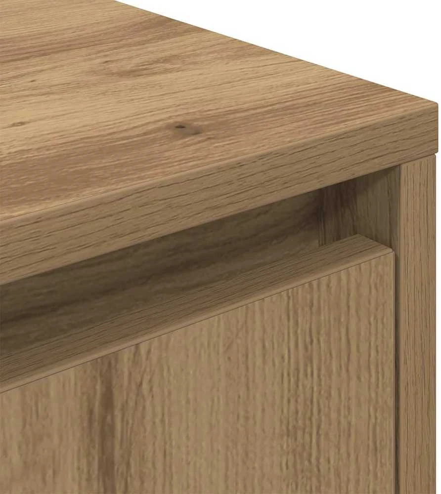 Spintelės prie lovos su LED lemputėmis 2 vnt Artisan Oak
