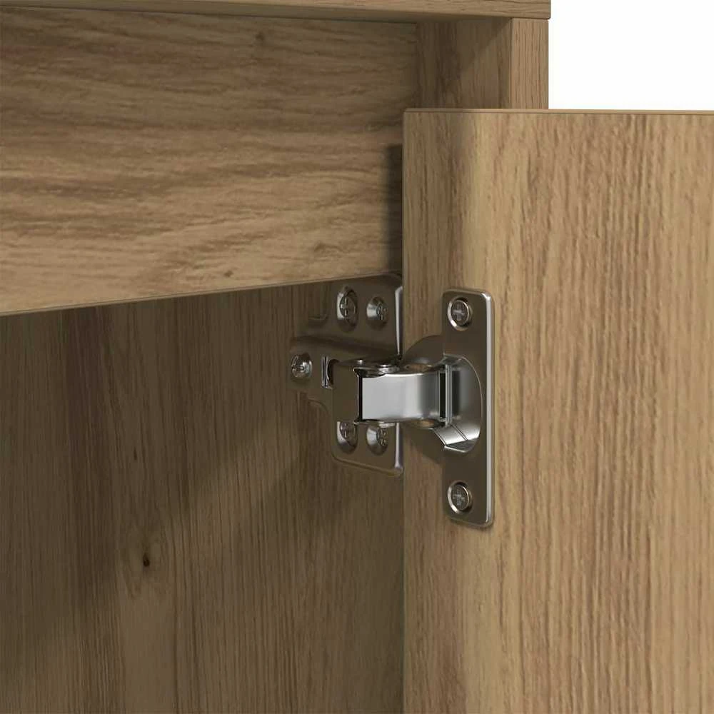 Spintelės prie lovos su LED lemputėmis 2 vnt Artisan Oak