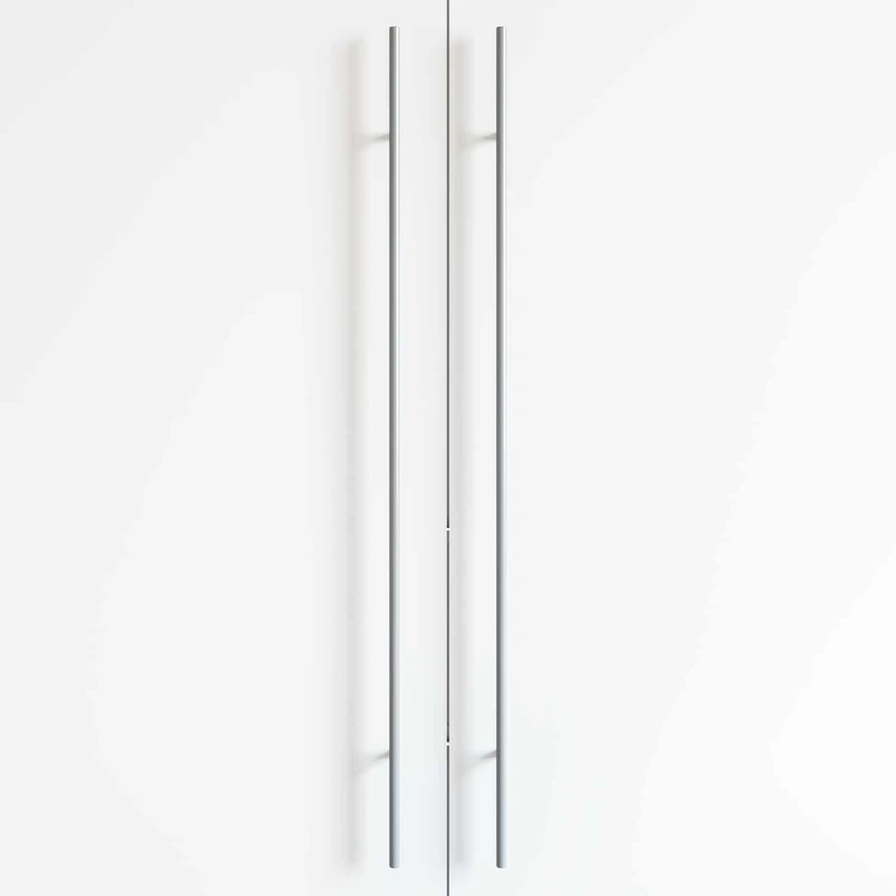 Spintelės rankena 12 vnt. Sidabro 900 mm Nerūdijantis Plienas