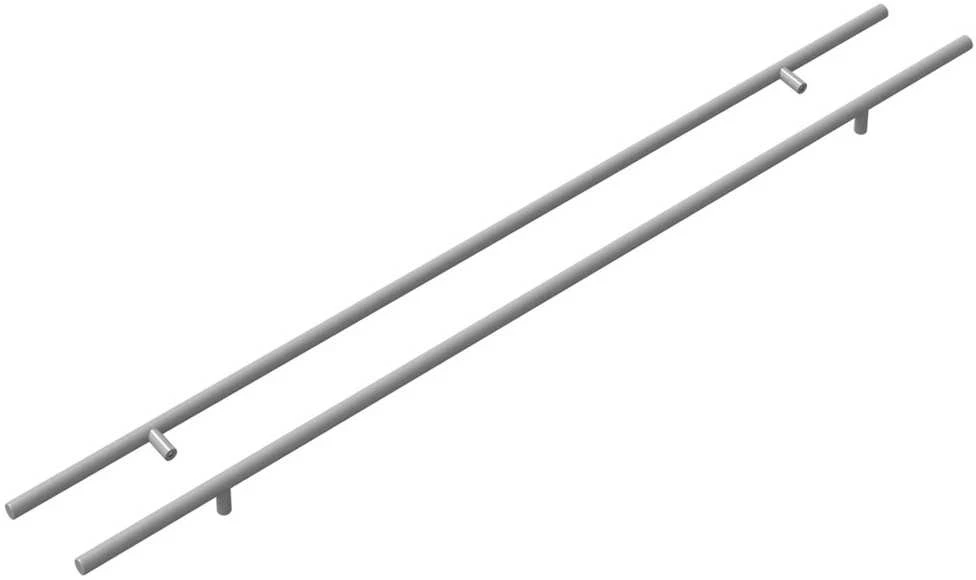Spintelės rankena 2 vnt. Sidabro 800 mm Nerūdijantis Plienas