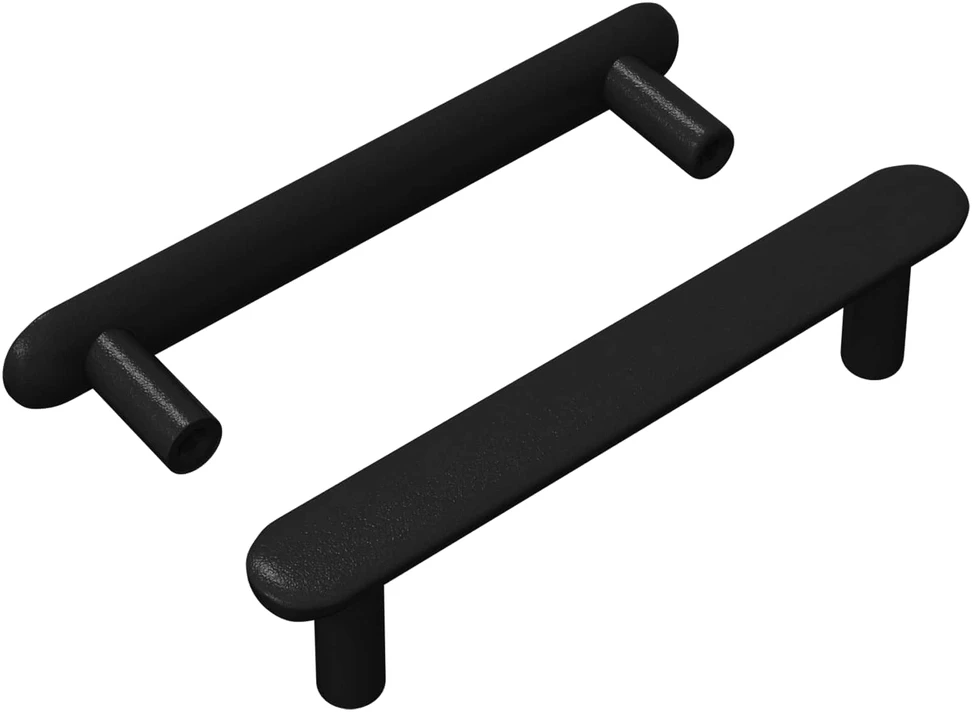 Spintelės rankena 2 vnt. Juoda 121 x 16.6 x 28.3 mm Geležis