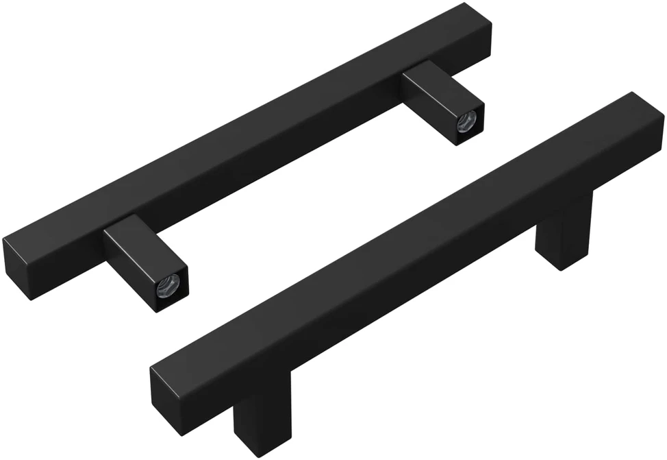 Spintelės rankena 2 vnt. Juoda 150 x 12,3 x 35,2 mm