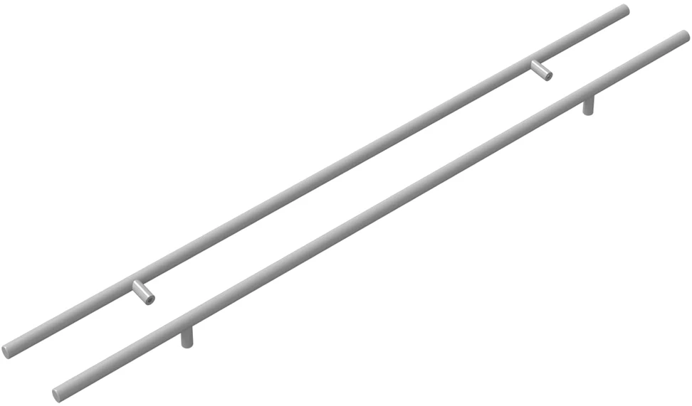 Spintelės rankena 2 vnt. Sidabro 700 mm Nerūdijantis Plienas