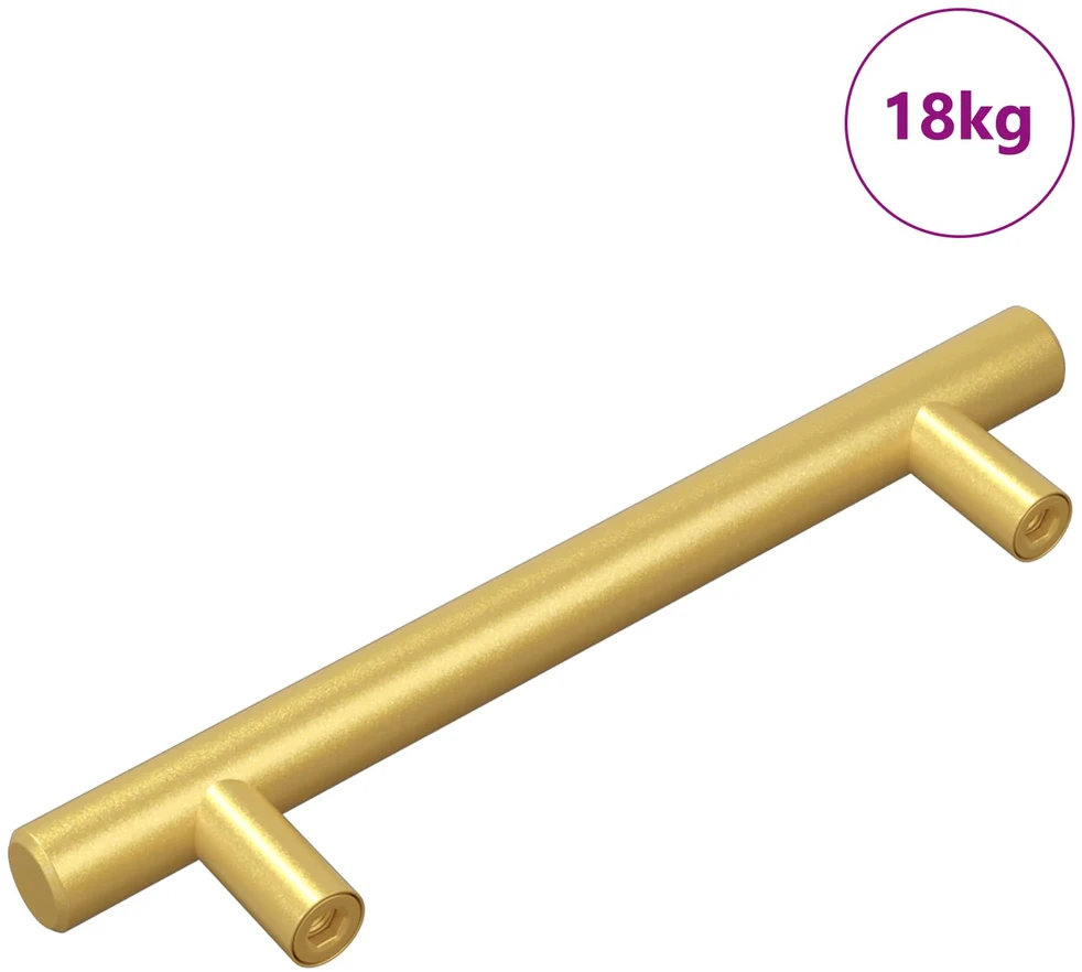 Spintelės rankena 510 vnt. Auksinė 150 mm Nerūdijantis plienas