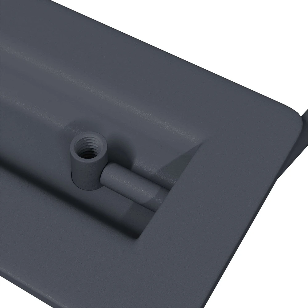 Spintelės Rankenos 12 vnt. Antracitas 85 x 45 mm Metalas