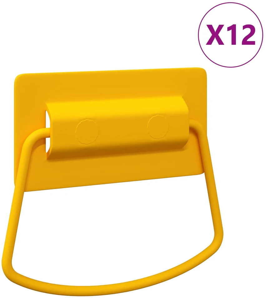 Spintelės Rankenos 12 vnt. Garstyčių 85 x 45 mm Metalas