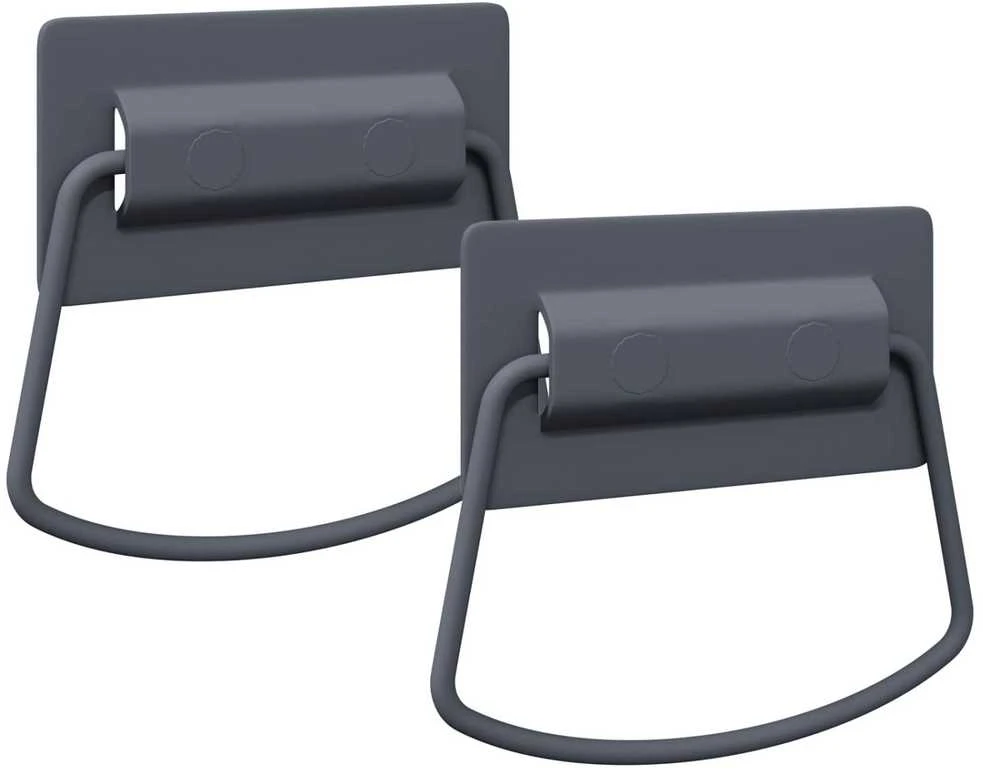 Spintelės Rankenos 2 vnt. Antracitas 85 x 45 mm Metalas