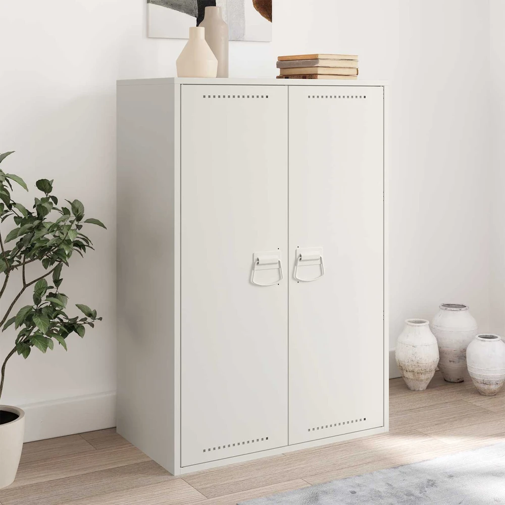 Spintelės Rankenos 2 vnt. Balta 85 x 45 mm Metalas