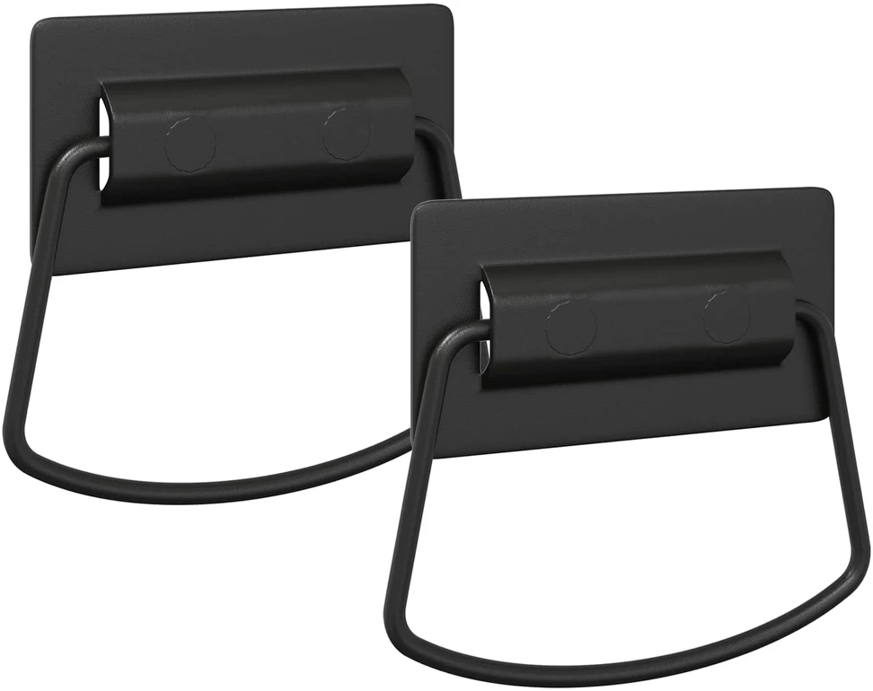 Spintelės Rankenos 2 vnt. Juoda 85 x 45 mm Metalas