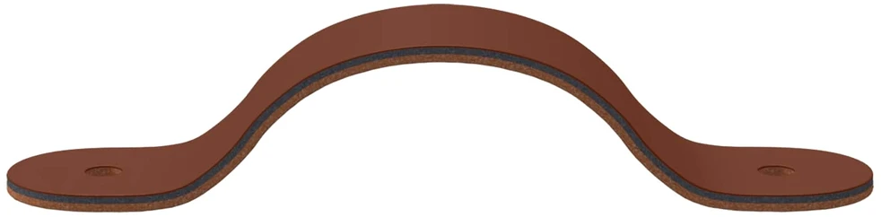 Spintelės Rankenos 2 vnt. Ruda 140 x 25 x 2,3 mm PU