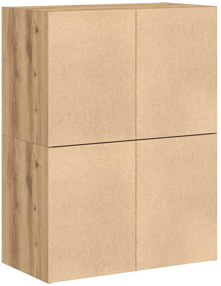 Spintelės su 4 stalčiais, 2 vnt., artisano, 60x31x40cm, mediena