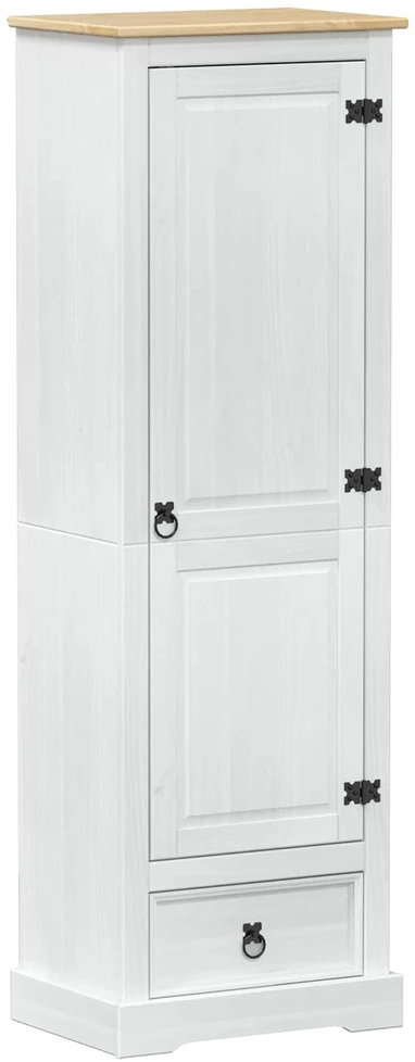 Spintos Balta 55 x 38 x 170 cm Kietos pušies mediena