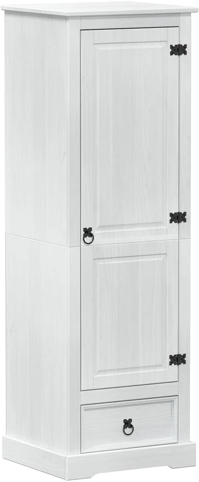 Spintos Balta 55 x 50 x 170 cm Kietos pušies mediena