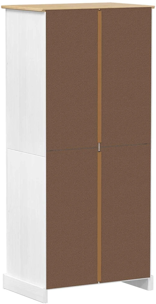 Spintos Balta 76 x 50 x 170 cm Kietos pušies mediena