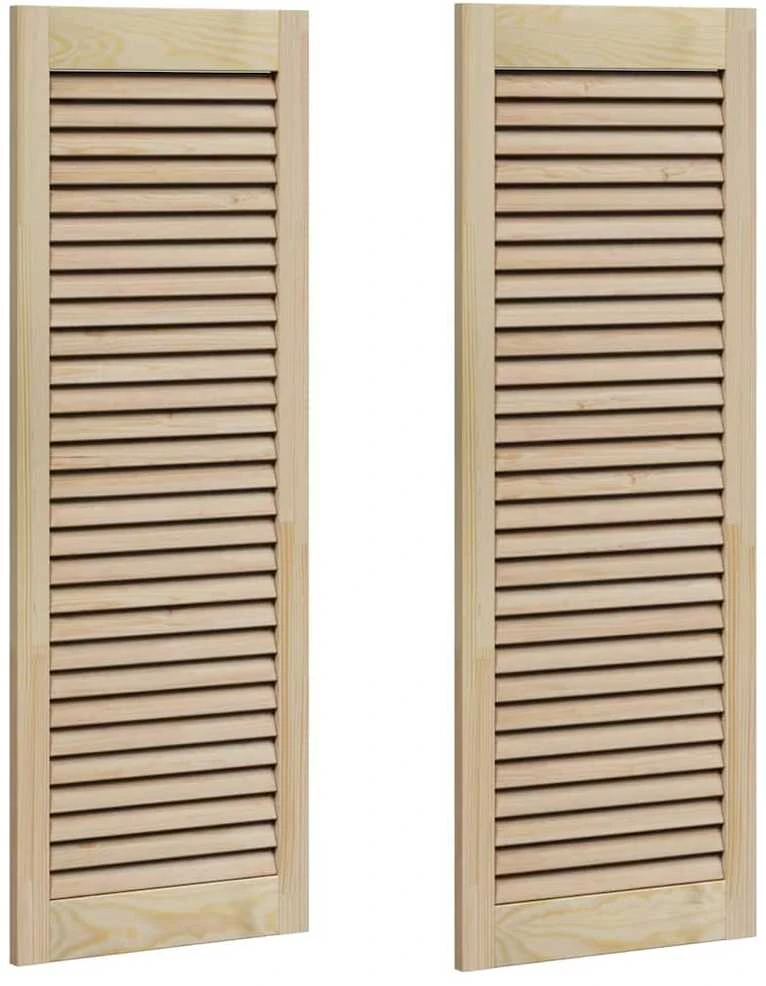 Spintelės durys su durimis 2 vnt. Natūrali 110 x 39,5 cm