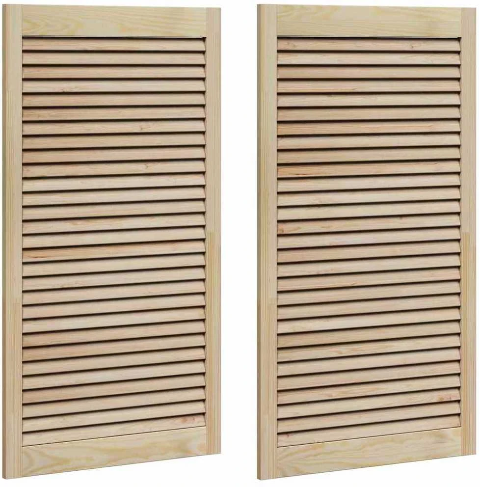 Spintelės durys su durimis 2 vnt. Natūrali 110 x 2,1 x 59,5 cm
