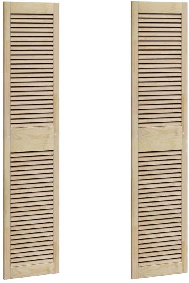 Spintelės durys su durimis 2 vnt. Natūrali 170 x 39,5 cm