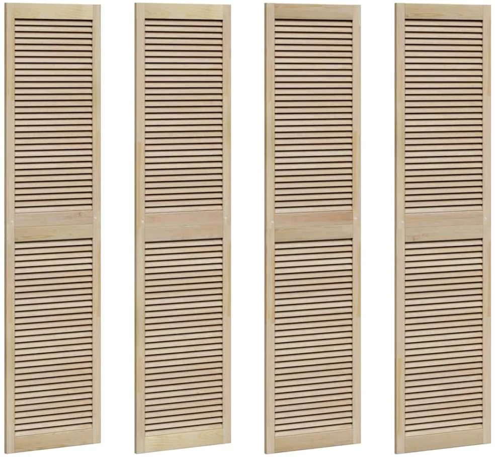 Spintelės durys su durimis 4 vnt. Natūrali 201 x 2,1 x 49,5 cm
