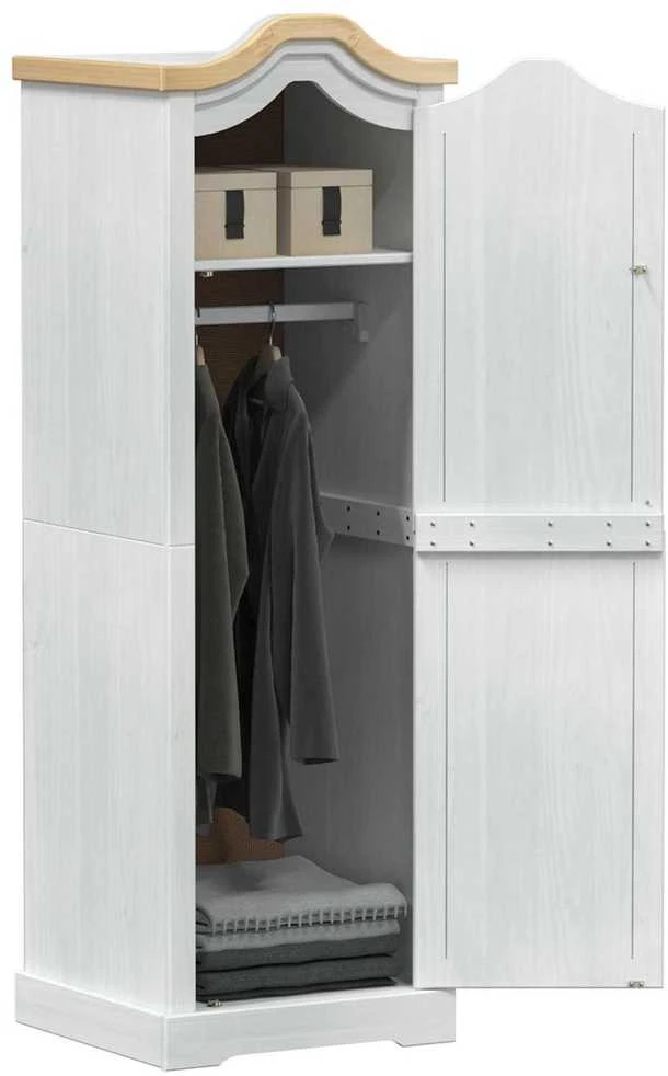 Spintos Balta 55 x 52 x 170 cm Kietos pušies mediena