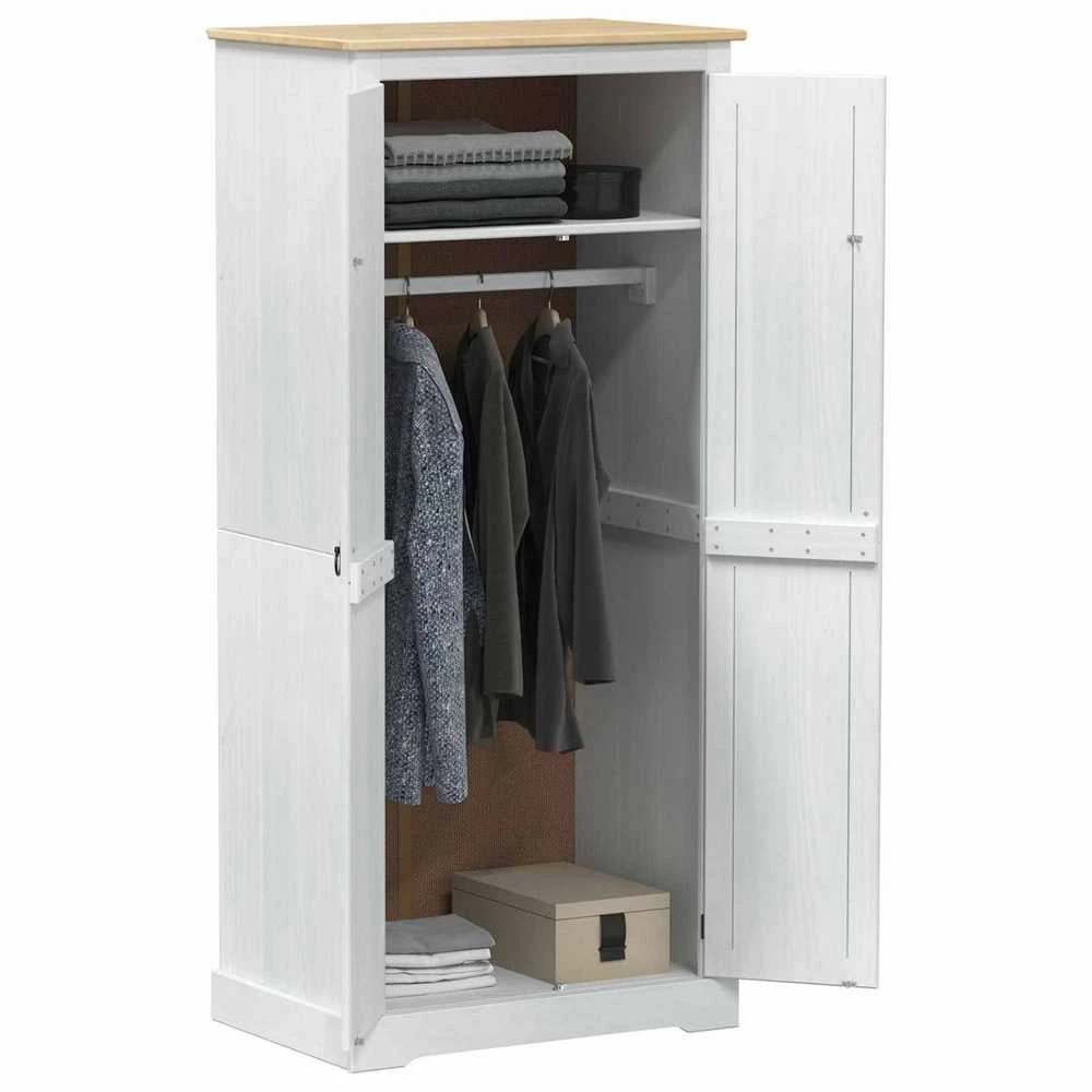 Spintos Balta 76 x 50 x 170 cm Kietos pušies mediena