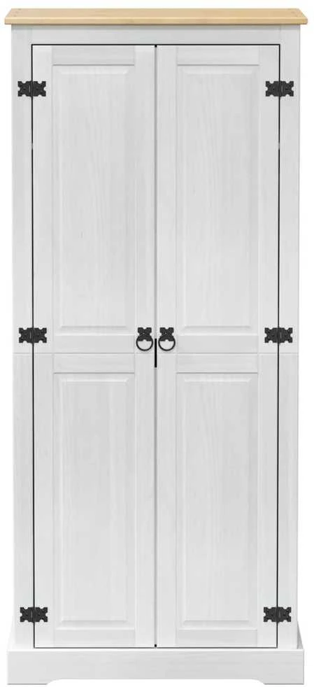 Spintos Balta 76 x 50 x 170 cm Kietos pušies mediena