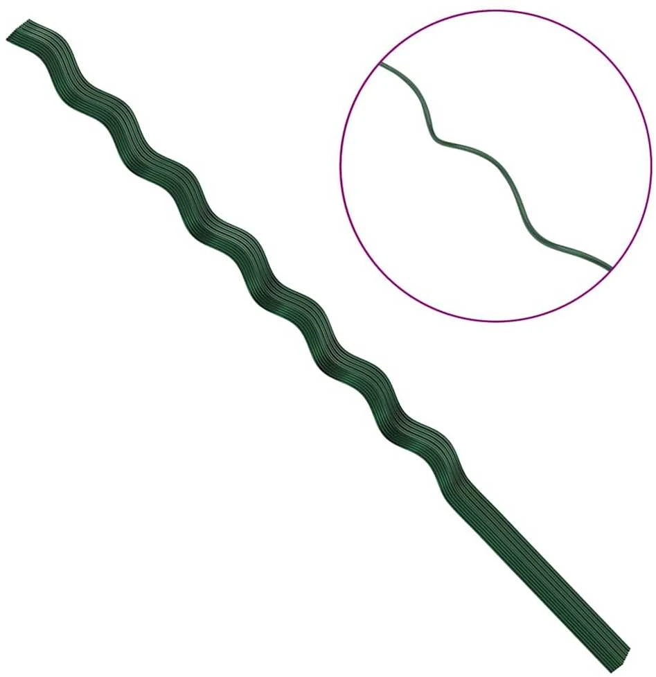 Augalų parama 50 vnt. Žalia 170 x 0,6 x 0,6 cm Plienas
