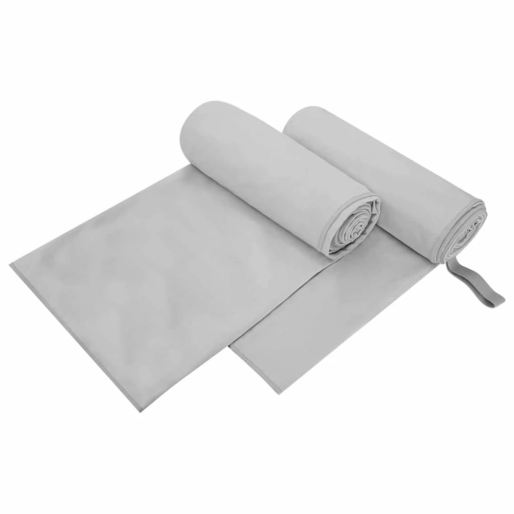 Rankšluostis Sportiniai rankšluosčiai 2 vnt. Pilka 200 x 100 cm