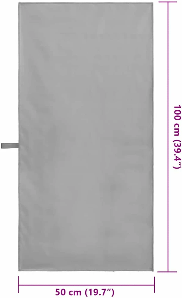 Rankšluostis Sportiniai rankšluosčiai 2 vnt. Tamsiai pilka 100 x 50 cm