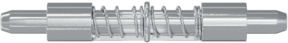 Spyna 2 vnt. Sidabrinė 46 x 17 x 1,2 mm Plienas