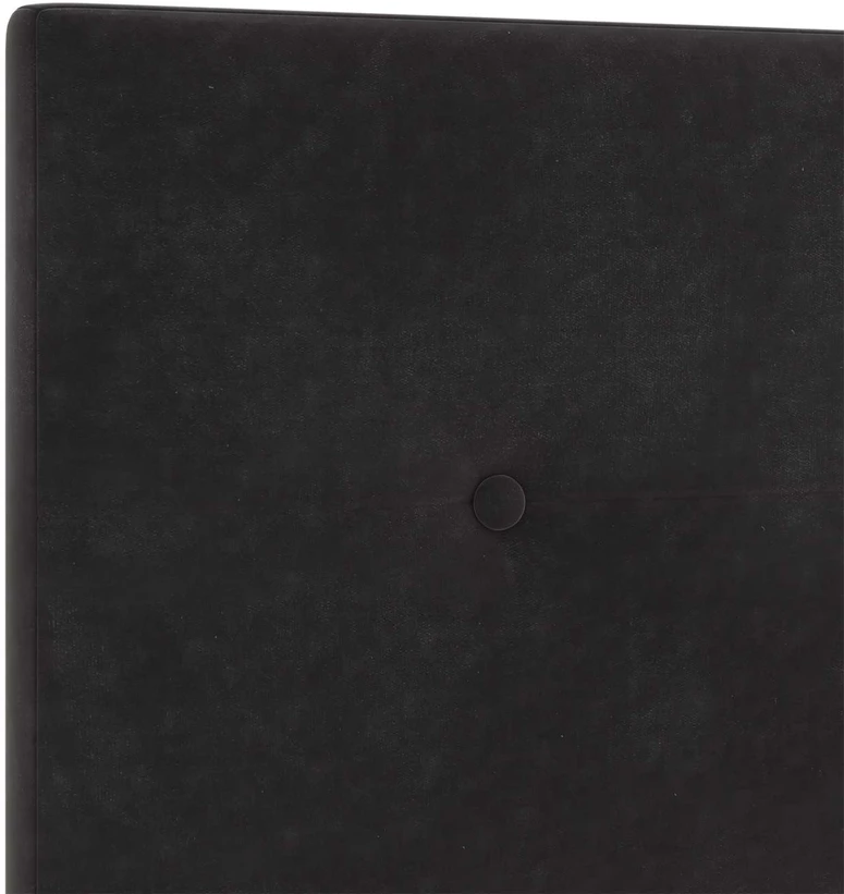 Spyruoklinė lova su čiužiniu Juoda 120 x 190 cm Aksomas