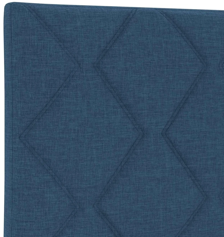 Spyruoklinė lova su čiužiniu Mėlyna 160 x 200 cm Audinys