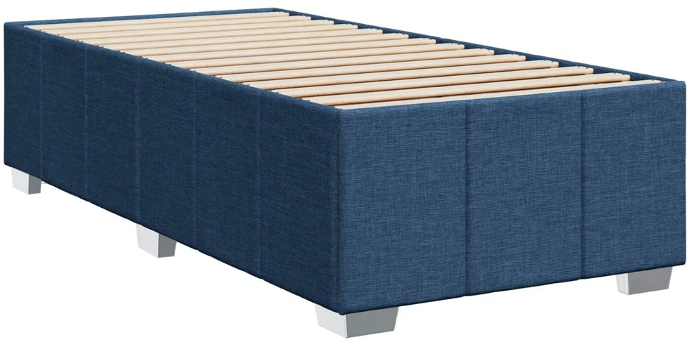 Spyruoklinė lova su čiužiniu Mėlyna 90 x 200 cm Audinys