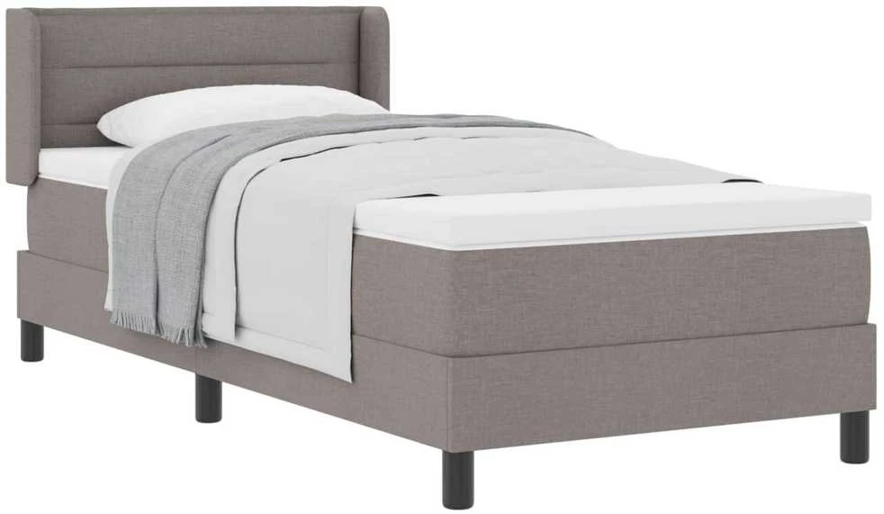 Kiemas lova su galvūgalio Taupe 200 x 90 cm audinys