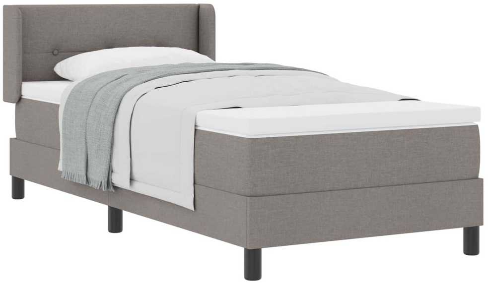Kiemas lova su galvūgalio Taupe 200 x 80 cm audinys