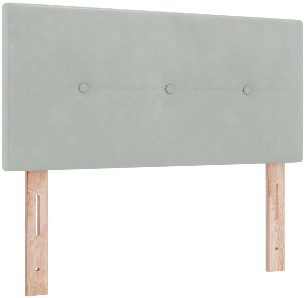Spyruoklinė lova su čiužiniu Šviesiai pilka 100 x 200 cm