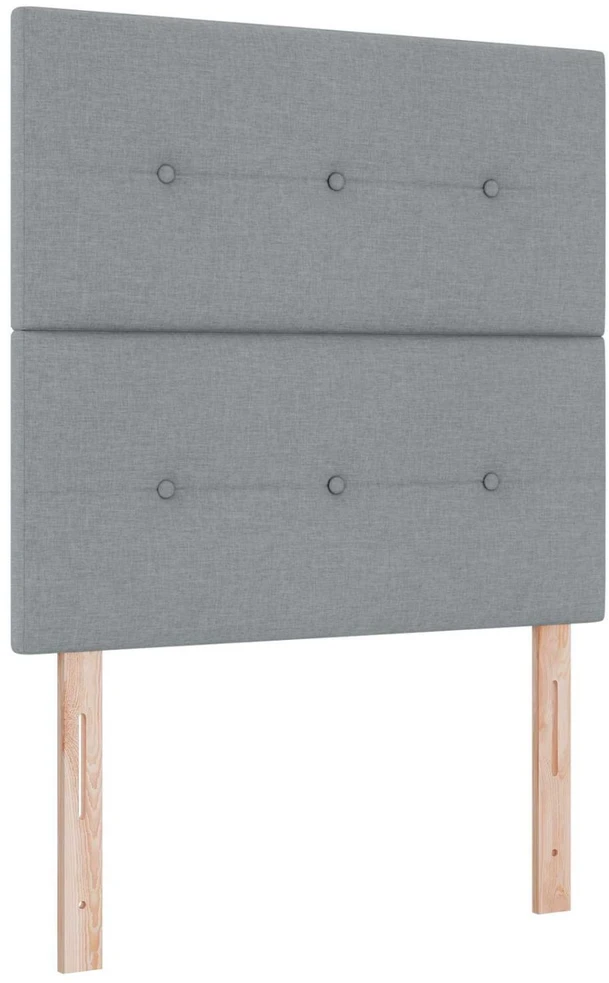 Spyruoklinė lova su čiužiniu Šviesiai pilka 120 x 190 cm