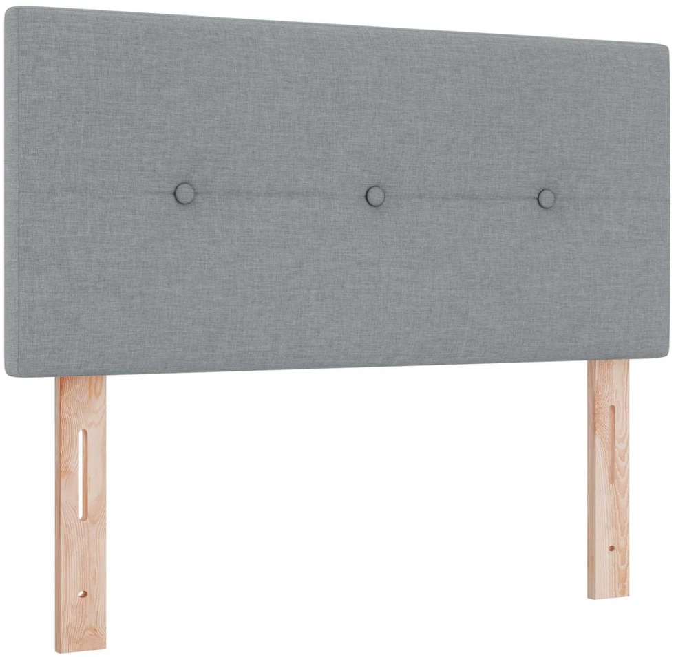 Spyruoklinė lova su čiužiniu Šviesiai pilka 120 x 190 cm
