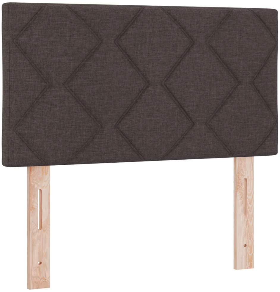 Spyruoklinė lova su čiužiniu Tamsiai rudas 80 x 200 cm Audinys