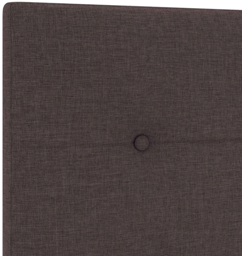 Spyruoklinė lova su čiužiniu Tamsiai rudas 100 x 200 cm Audinys