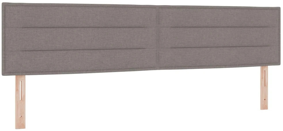 Spyruoklinė lova su čiužiniu Taupe 200 x 200 cm Audinys
