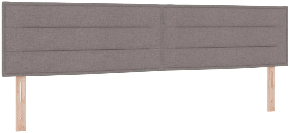 Spyruoklinė lova su čiužiniu Taupe 200 x 200 cm Audinys