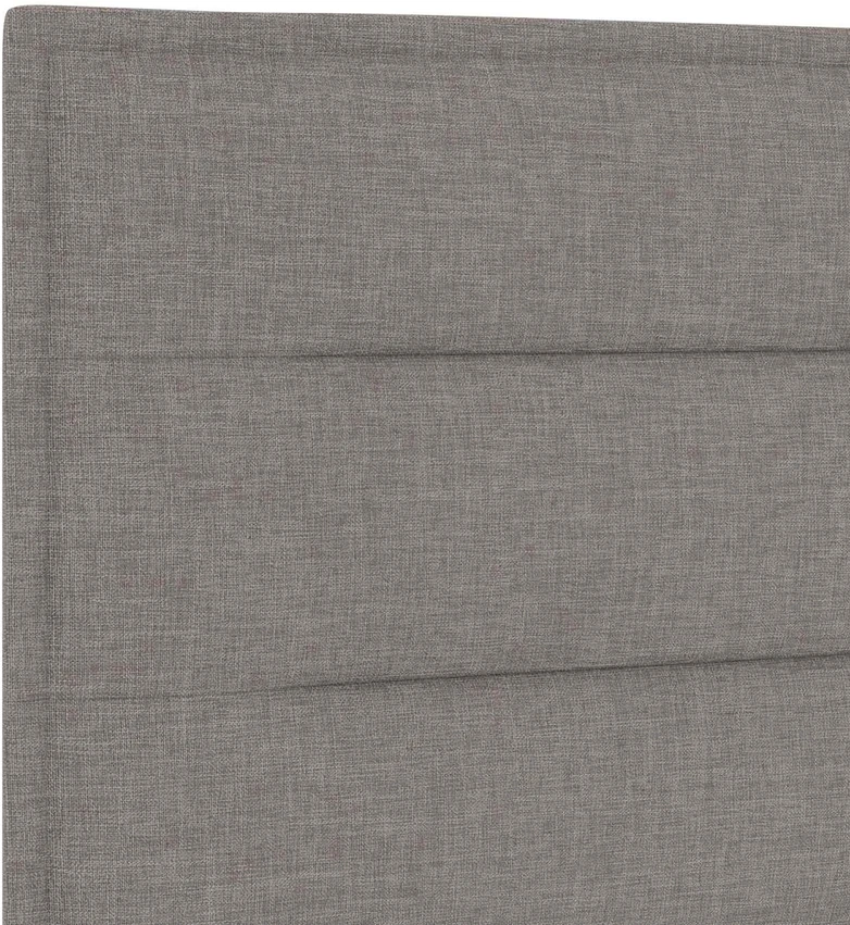 Spyruoklinė lova su čiužiniu Taupe 80 x 200 cm Audinys