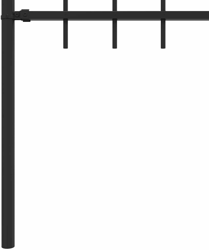 Spyruoklinė tvora ASTEN 200 x 110 cm Juoda