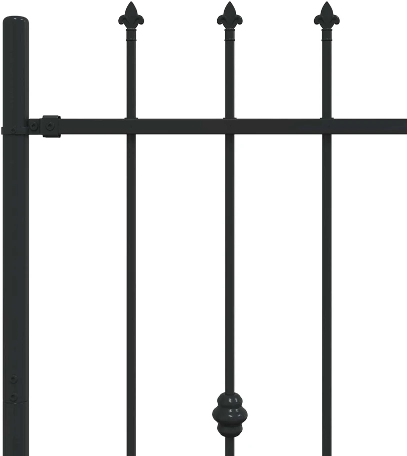 Spyruoklinė tvora ASTEN 200 x 150 cm Juoda