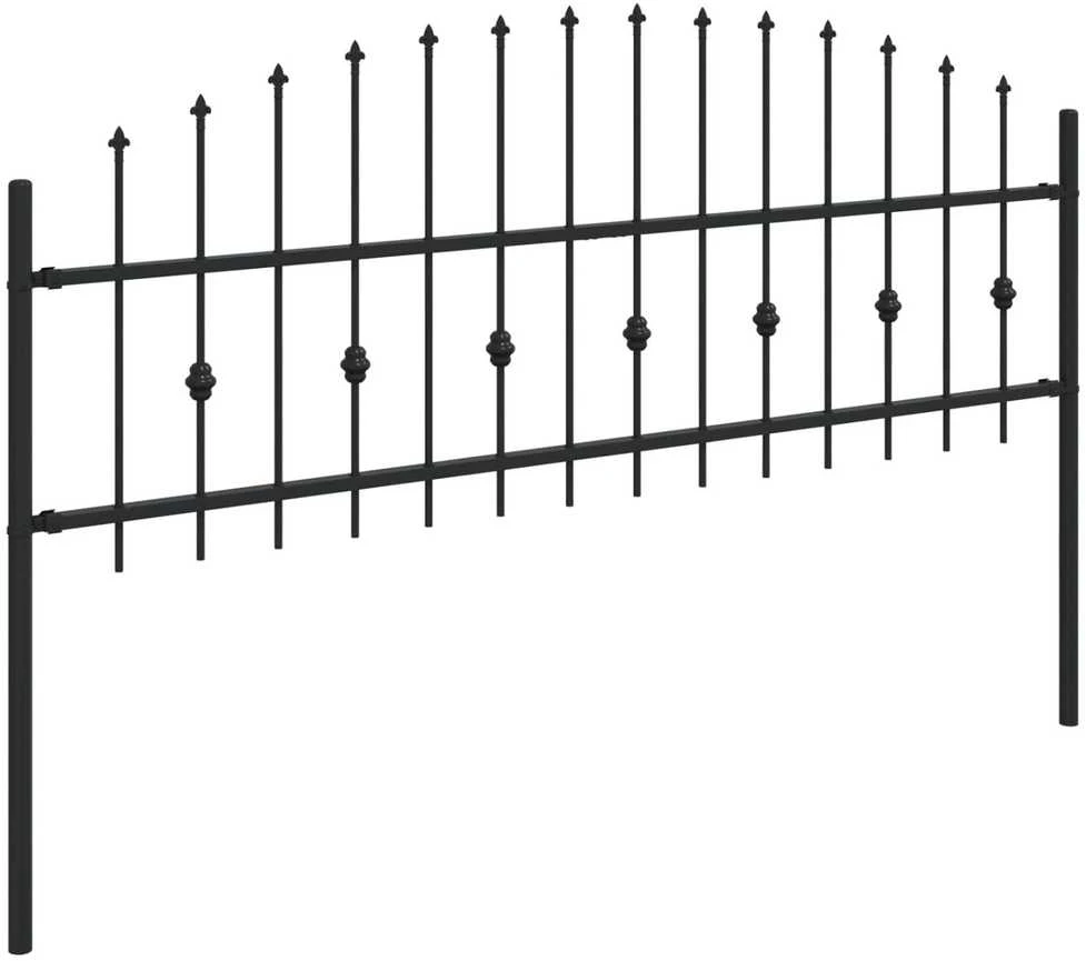 Spyruoklinė tvora ASTEN 200 x 110 cm Juoda