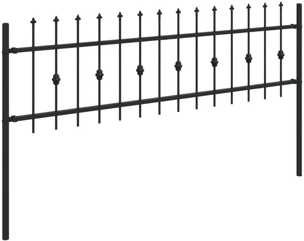 Spyruoklinė tvora ASTEN 200 x 110 cm Juoda