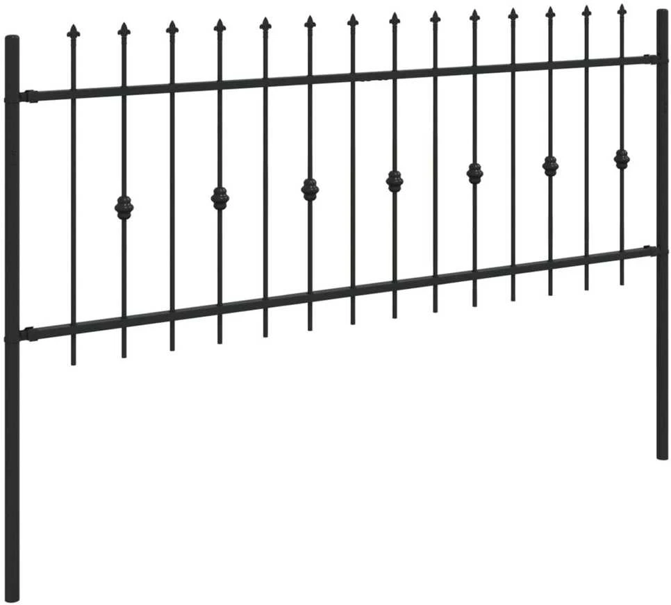 Spyruoklinė tvora ASTEN 200 x 130 cm Juoda