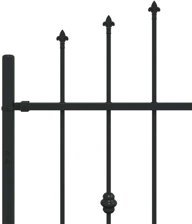 Spyruoklinė tvora ASTEN 200 x 130 cm Juoda
