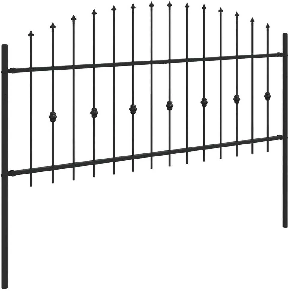 Spyruoklinė tvora ASTEN 200 x 130 cm Juoda